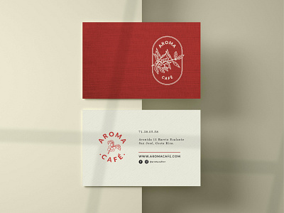 Business Card for Aroma Café