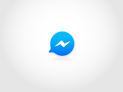 Facebook Messenger App Icon By Alexandru Năstase On Dribbble