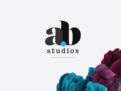 a.b studios logo branding identity logo