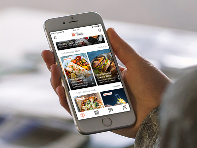 Food Ordering App Landing Screen