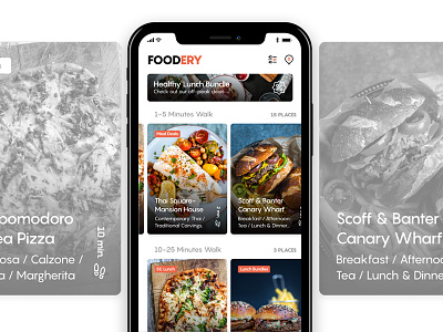 Foodery app delivery food iphone order
