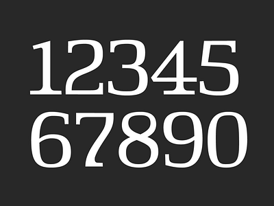 ando-serif typeface lining figures