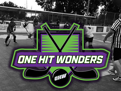 One Hit Wonder Dek Hockey design illustration logo vector