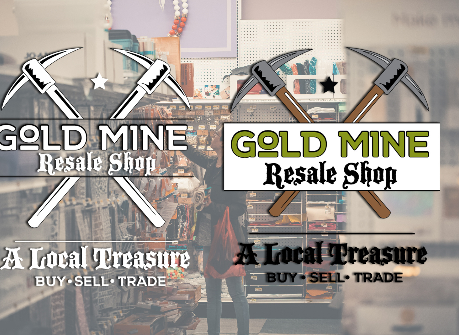 Gold mine resale logo by Shelley Donnell on Dribbble