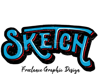 Sketch Logo Color Texture design illustration logo typography vector