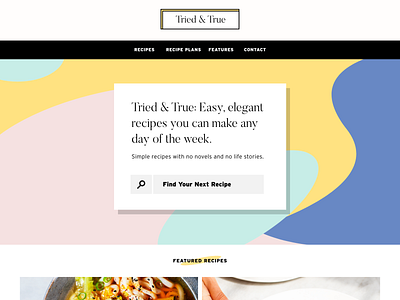 Recipe Blog: Redesign blog branding daily ui design designer digital design graphic design ui visual design web web design website