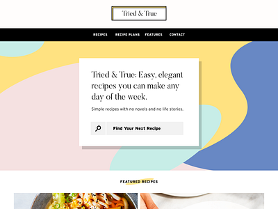 Recipe Blog: Redesign