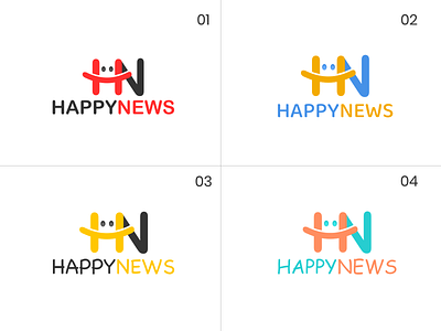 Logo Happy News banner login screen logo logo design logodesign logotype news