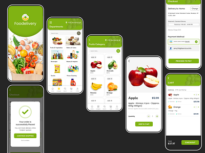 Grocery On Demand App app design ui