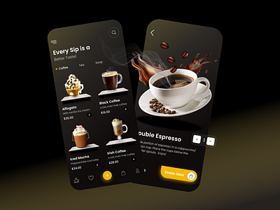 On Demand Coffee Service App UI