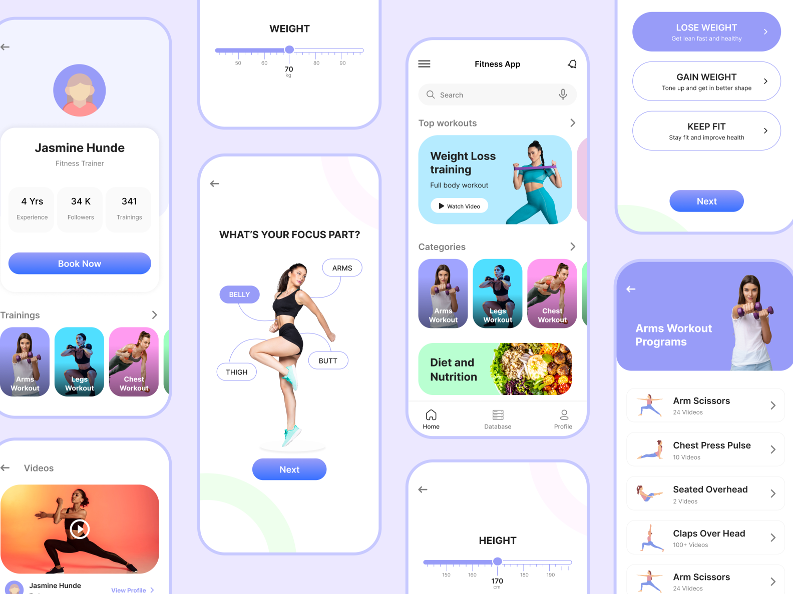 Fitness App by Jyoti Bala on Dribbble