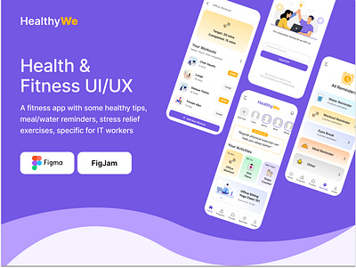 Health & Fitness logodesign mobile app ui ui ux ui ux design