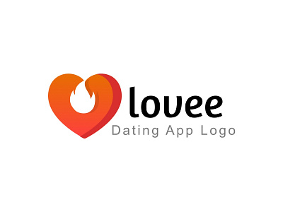 Love Logo for Dating App datingapp logo love