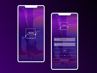 Mobile App Purple theme