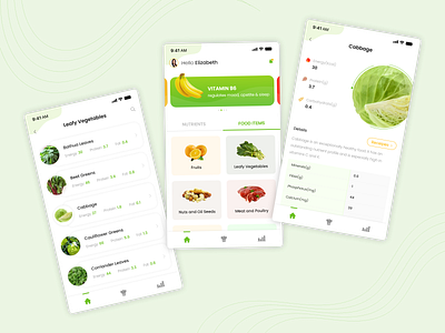 Nutrition App UI android app design app mobile app design mobile ui design visual design