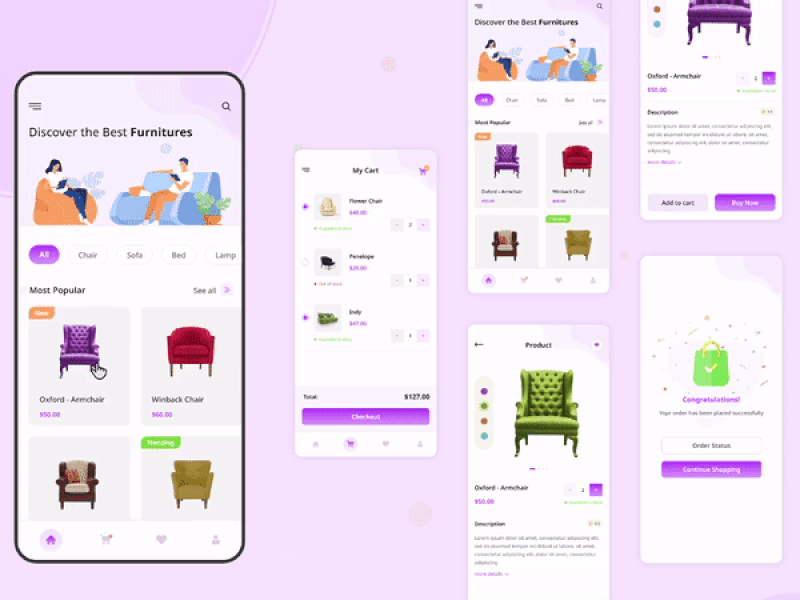 Furniture Mobile App UI