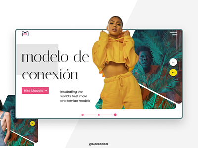 MODÉLO - Modeling Agency agency fashion figma modeling ui ux webdesign