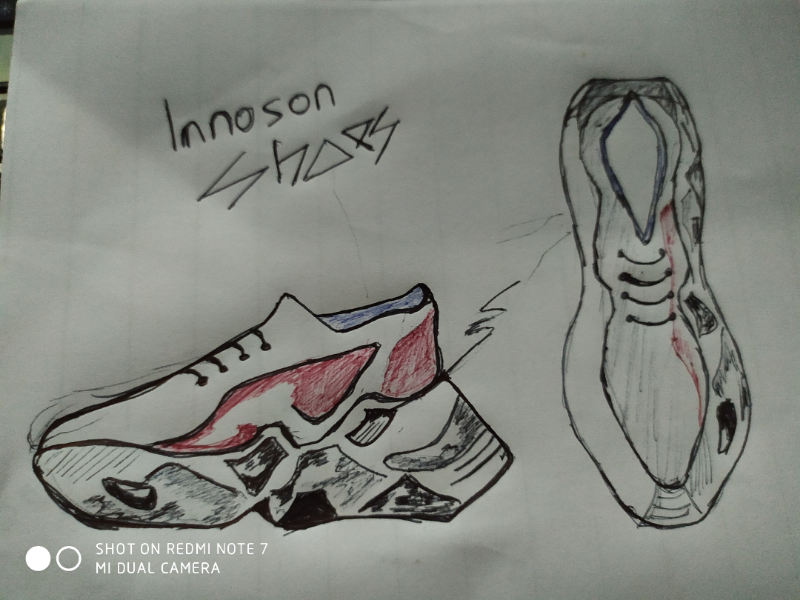 SNEAKER CONCEPT fasjion sketch product illustration sneaker shoe