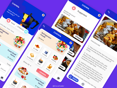 FOOD SUGGESTION APP figma food app ui design uiux
