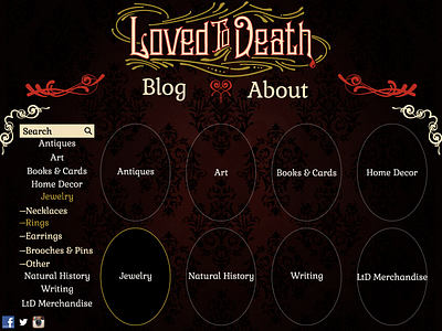 Loved To Death Website Redesign