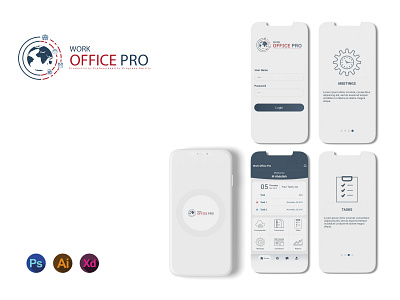 Work Office Pro (WOP) app design icon ui ux