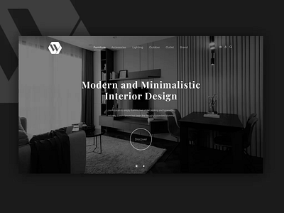 Wisdow Interiors animation art clean design graphic design logo ui vector web website