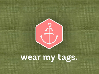 Hope's up in fashion world anchor fashion hexagon logo wear my tags