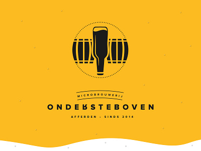 Micro Brewery - Ondersteboven (=Upside Down) beer branding brewery logo netherlands