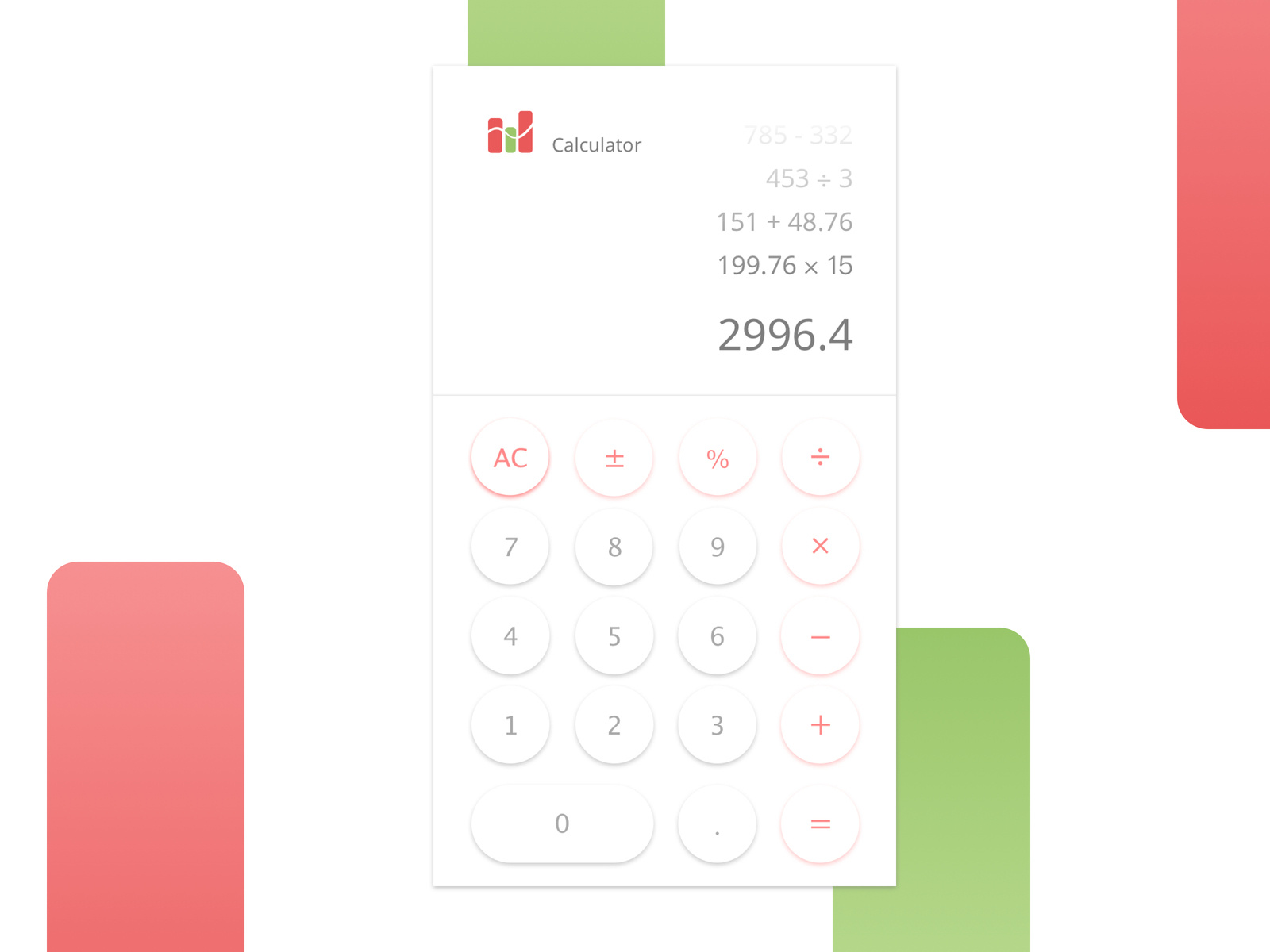 Calculator Design Examples Calculator UI design by kain_liaooo on Dribbble