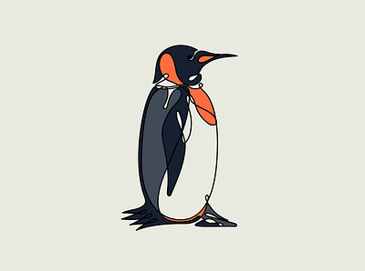 PENGUIN adobeillustrator bird design digital art icon illustration logo minimal penguin penguin books penguin logo vector wacom intuos