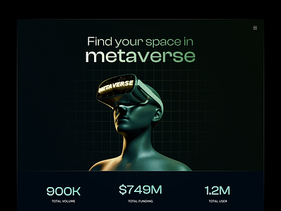 Metaverse 3d blockchain branding creative crypto dark mode design kwerky metaverse minimal minimalist nft sci fi trending trendy ui design ux web3