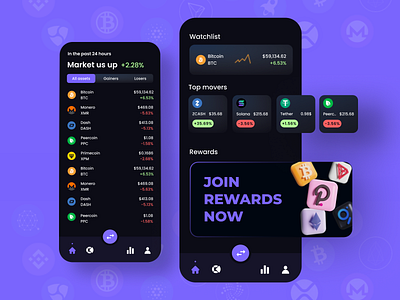 Crypto | NFT 3d animation app ui branding chart crypto design graphic design illustration logo logo design minimalist motion graphics nft trading trendy typography ui ux vector