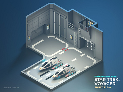 Star Trek Voyager Shuttle Bay