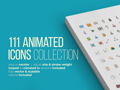 111 Animated Icons Pack - After Effect Template