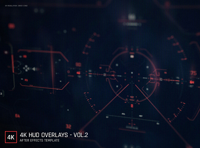 4K HUD Overlays - Volume 2 after effect animation cinema 4d design display illustration motion graphics ui