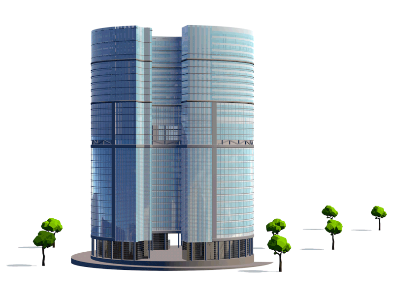 3D Building Animation after effect animation building cinema 4d commercial cross section design intro motion graphics scene strucutre trees