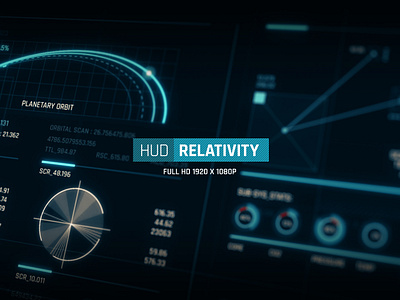 HUD - Relativity 3d adobe illustrator after effect animation cinema 4d design display hud motion graphics screen design ui