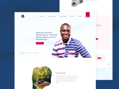 Personal Finance Coach Website for Cyrille Bahmou coach design figmaafrica figmadesign finance ui ux