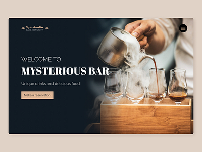 Bar/Pub/Alcohol design figma ui webdesign websites