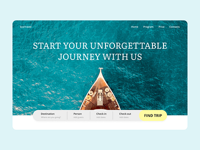 Travel agency website agency design figma travel trip ui webdesign