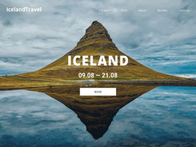 Daily UI 003 - Landing page dailyui design figma iceland landingpage travel ui ux