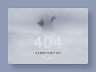 Daily UI 008 - Page 404 404page dailyui design figma fog hedgehog ui ux