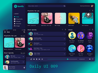 Daily UI 009 - Music Player