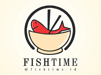 Fish Time F&B Company Logo brand branding company brand logo company logo design food and beverage logo