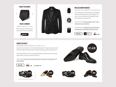 Flat e-commerce website clothing design fashion flat menswear photoshop products sketch ui web