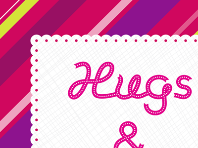 Valentine custom type illustration pattern