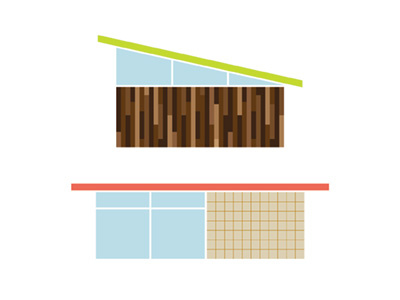 Mod Houses color houses illustration modern