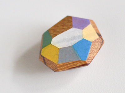 Final Gem color geometric jewelry paint product wood