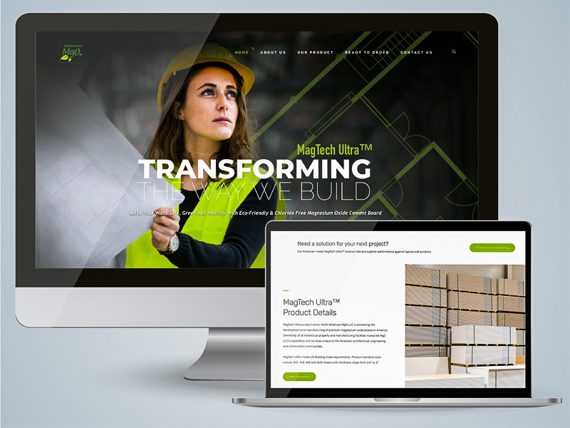 North American MgO - website design microcopy photo editing illustration website ui ux