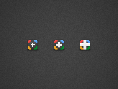 Google Plus Icons colours google icon plus psd